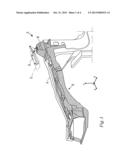 HINGE AND SUPPORT MEMBER ARRANGEMENT diagram and image