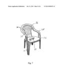 Seat for Molded Plastic Chairs diagram and image