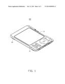 ELECTRONIC DEVICE HAVING STRUCTURE FOR FIXING TOUCH PANEL THEREOF diagram and image