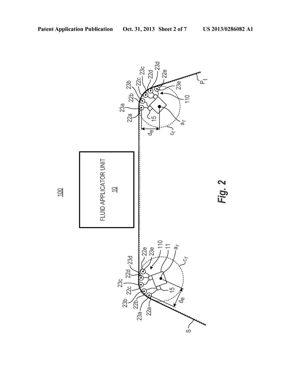 SETS OF IDLE ROLLERS IN CIRCUMFERENTIAL AND STAGGERED ARRANGEMENT AND     INCLUDING IDLE ROLLERS SPACED APART FROM EACH OTHER TO TRANSPORT     SUBSTRATE - diagram, schematic, and image 03