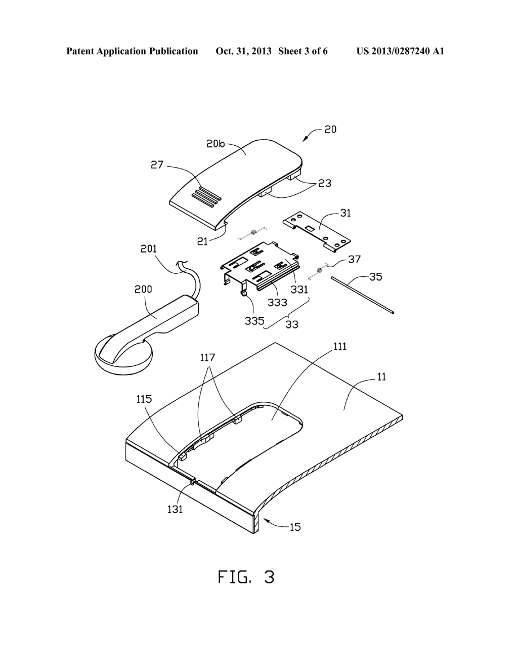 EARPHONE RECEIVING ASSEMBLY AND PORTABLE ELECTRONIC DEVICE HAVING SAME - diagram, schematic, and image 04