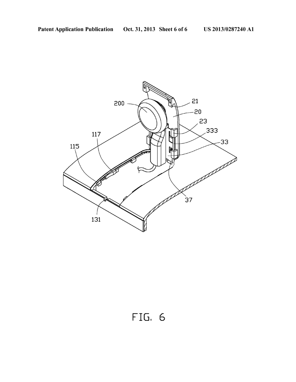 EARPHONE RECEIVING ASSEMBLY AND PORTABLE ELECTRONIC DEVICE HAVING SAME - diagram, schematic, and image 07