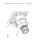 COMPACT LATCHING MECHANISM FOR A MID-POWER ELECTRICAL CONNECTOR diagram and image