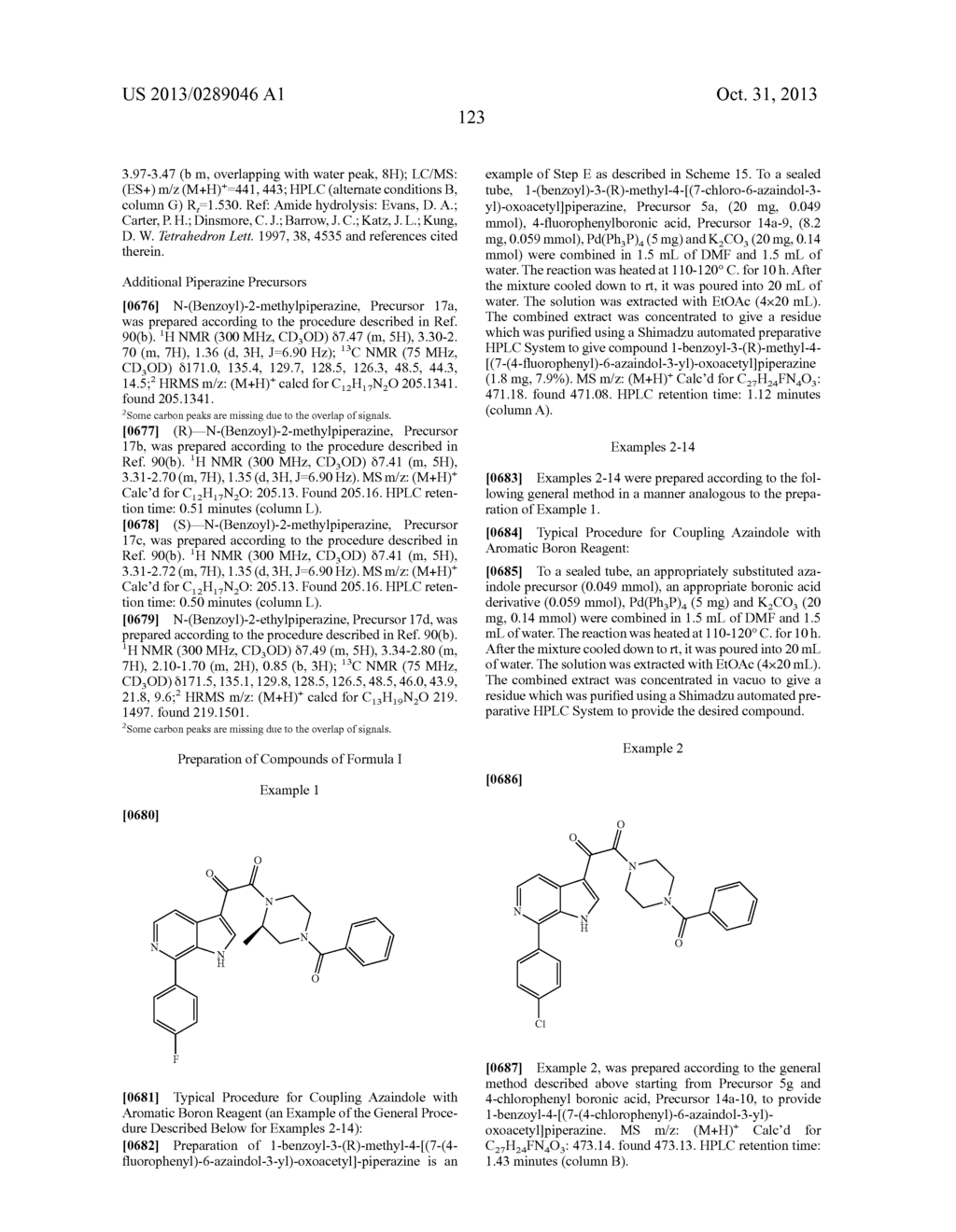 PHARMACEUTICAL FORMULATIONS OF SUBSTITUTED AZAINDOLEOXOACETIC PIPERAZINE     DERIVATIVES WITH PROTEASE INHIBITORS - diagram, schematic, and image 124