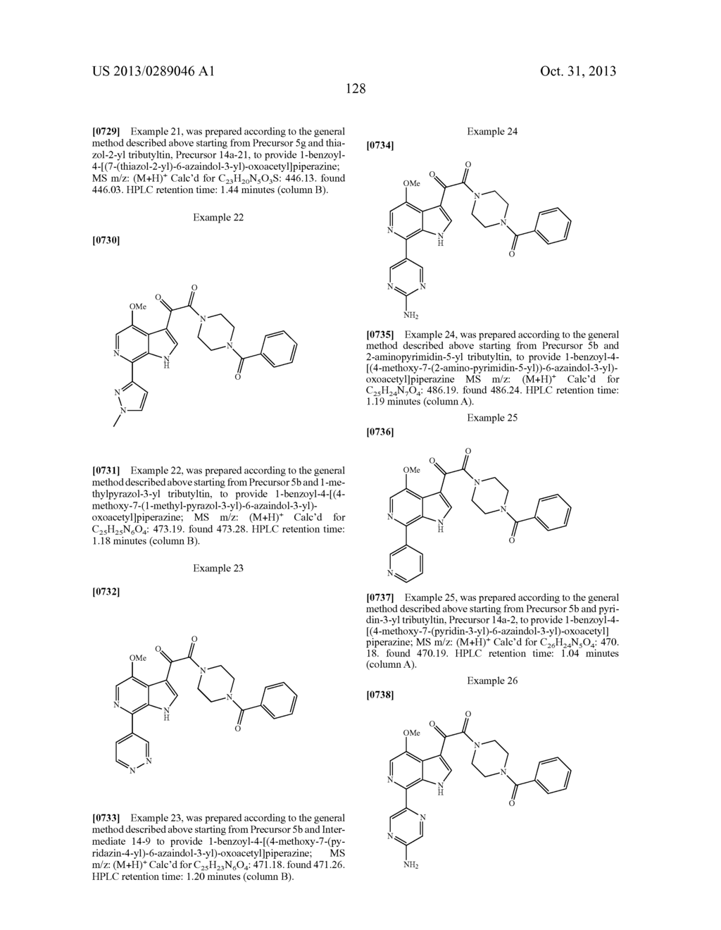 PHARMACEUTICAL FORMULATIONS OF SUBSTITUTED AZAINDOLEOXOACETIC PIPERAZINE     DERIVATIVES WITH PROTEASE INHIBITORS - diagram, schematic, and image 129