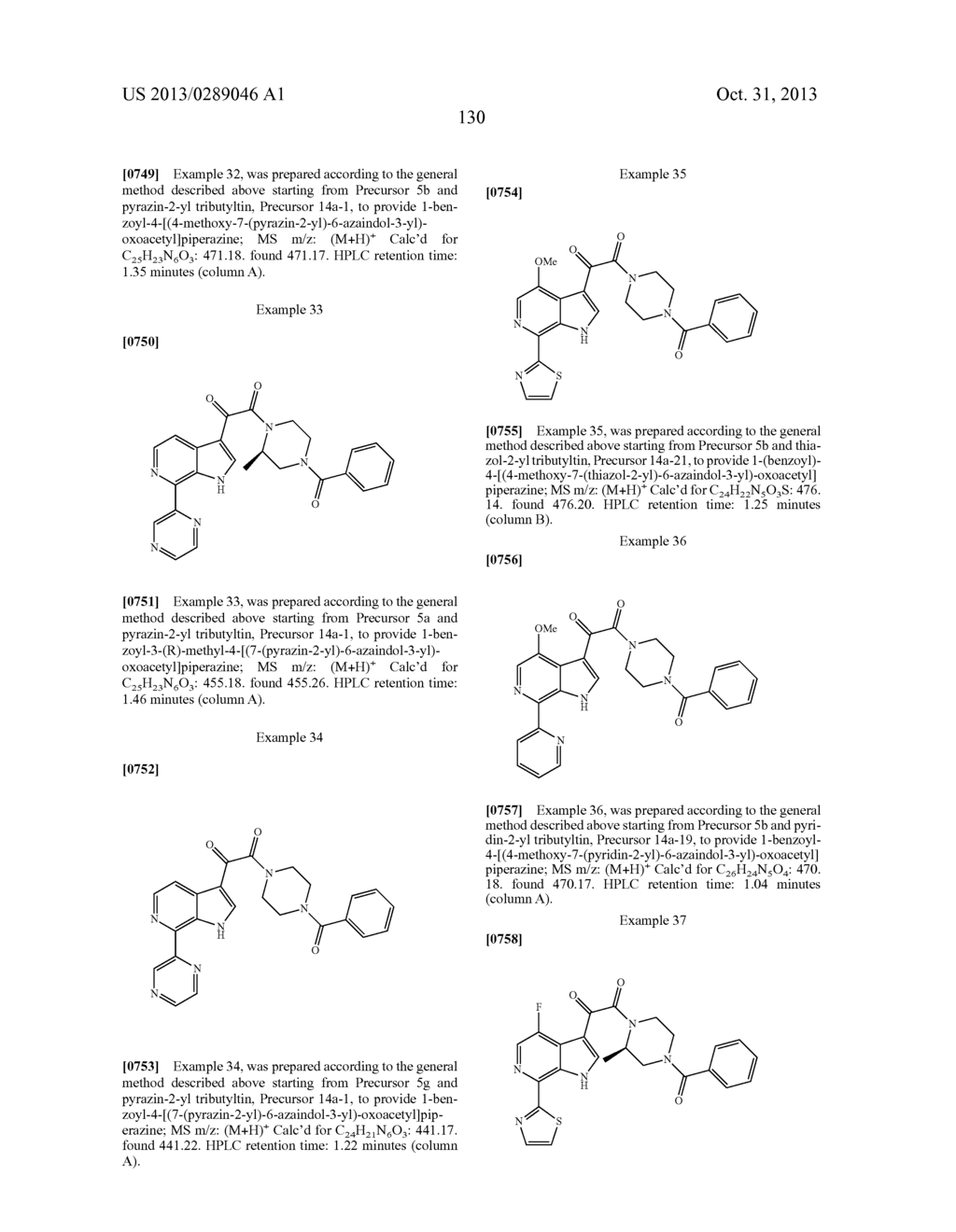 PHARMACEUTICAL FORMULATIONS OF SUBSTITUTED AZAINDOLEOXOACETIC PIPERAZINE     DERIVATIVES WITH PROTEASE INHIBITORS - diagram, schematic, and image 131