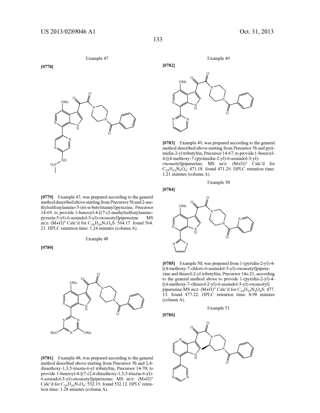 PHARMACEUTICAL FORMULATIONS OF SUBSTITUTED AZAINDOLEOXOACETIC PIPERAZINE     DERIVATIVES WITH PROTEASE INHIBITORS - diagram, schematic, and image 134