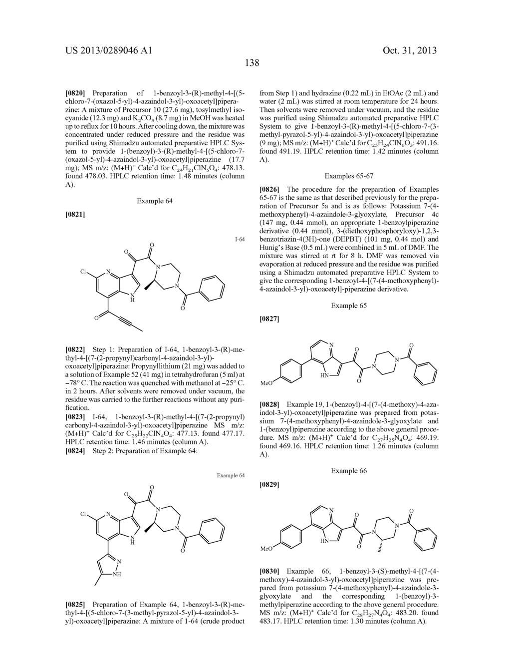 PHARMACEUTICAL FORMULATIONS OF SUBSTITUTED AZAINDOLEOXOACETIC PIPERAZINE     DERIVATIVES WITH PROTEASE INHIBITORS - diagram, schematic, and image 139