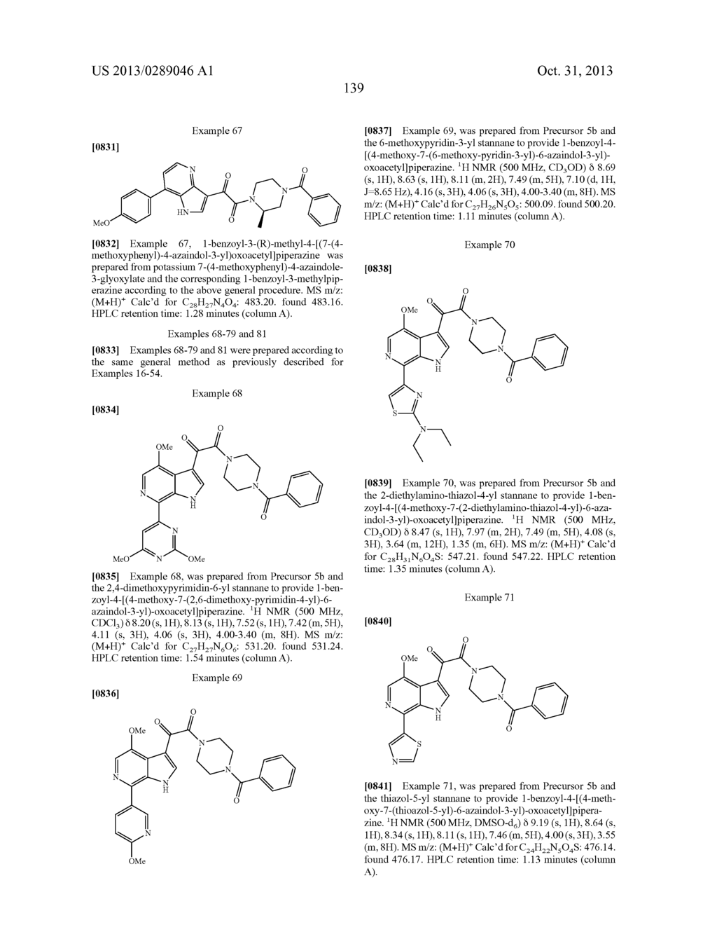 PHARMACEUTICAL FORMULATIONS OF SUBSTITUTED AZAINDOLEOXOACETIC PIPERAZINE     DERIVATIVES WITH PROTEASE INHIBITORS - diagram, schematic, and image 140