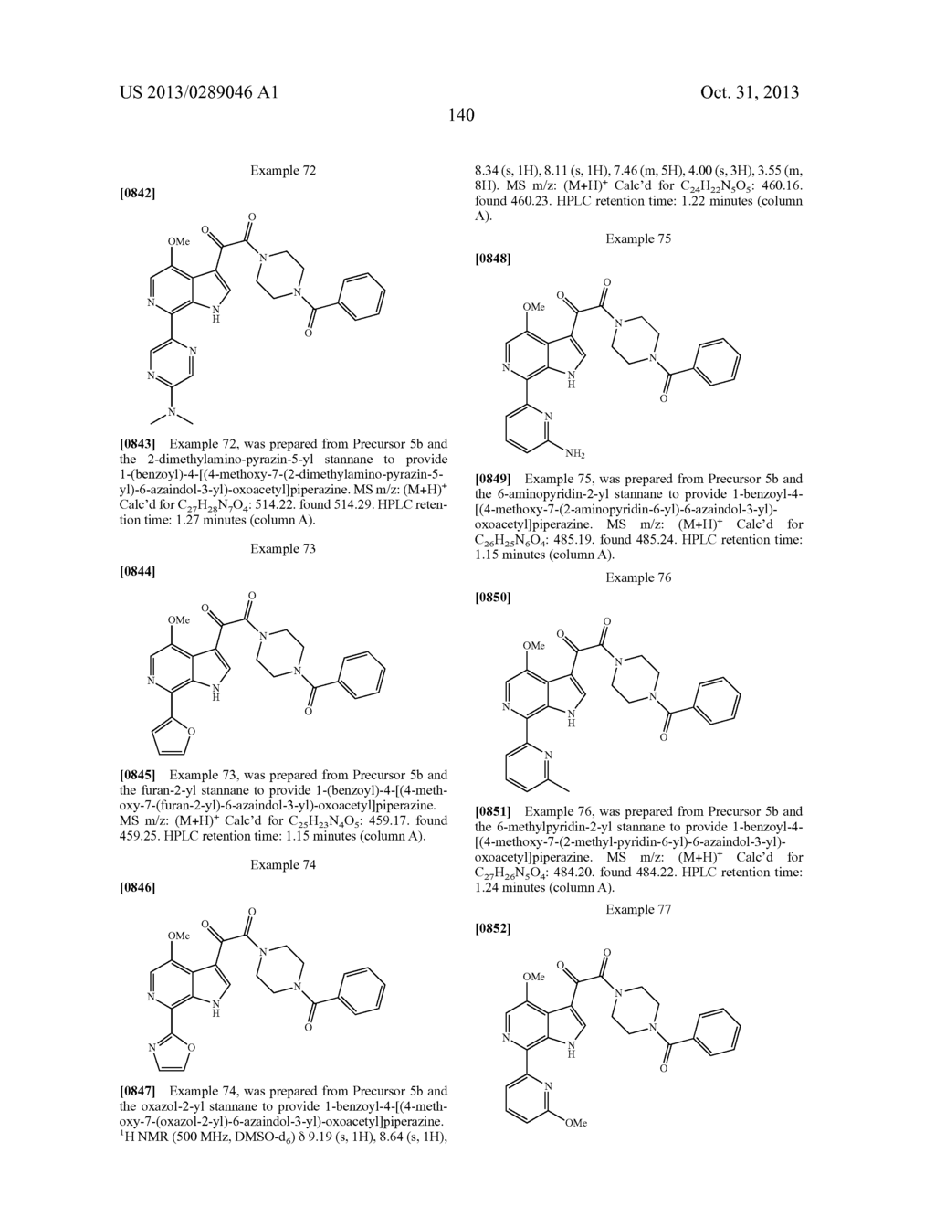 PHARMACEUTICAL FORMULATIONS OF SUBSTITUTED AZAINDOLEOXOACETIC PIPERAZINE     DERIVATIVES WITH PROTEASE INHIBITORS - diagram, schematic, and image 141