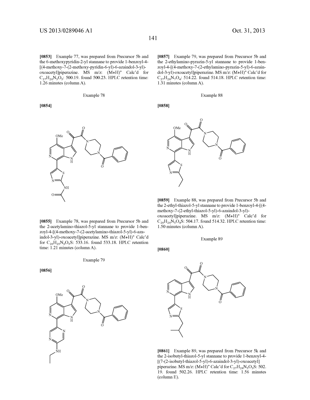 PHARMACEUTICAL FORMULATIONS OF SUBSTITUTED AZAINDOLEOXOACETIC PIPERAZINE     DERIVATIVES WITH PROTEASE INHIBITORS - diagram, schematic, and image 142