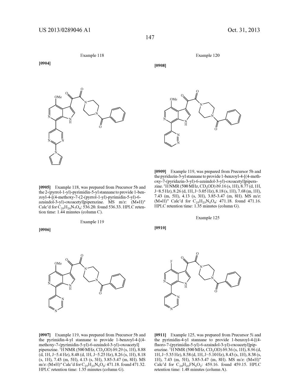 PHARMACEUTICAL FORMULATIONS OF SUBSTITUTED AZAINDOLEOXOACETIC PIPERAZINE     DERIVATIVES WITH PROTEASE INHIBITORS - diagram, schematic, and image 148