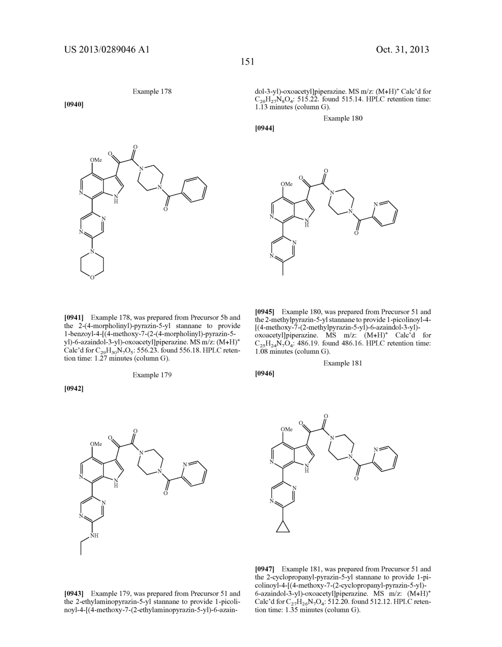 PHARMACEUTICAL FORMULATIONS OF SUBSTITUTED AZAINDOLEOXOACETIC PIPERAZINE     DERIVATIVES WITH PROTEASE INHIBITORS - diagram, schematic, and image 152