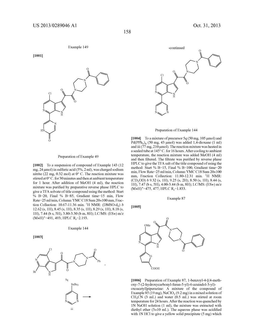 PHARMACEUTICAL FORMULATIONS OF SUBSTITUTED AZAINDOLEOXOACETIC PIPERAZINE     DERIVATIVES WITH PROTEASE INHIBITORS - diagram, schematic, and image 159