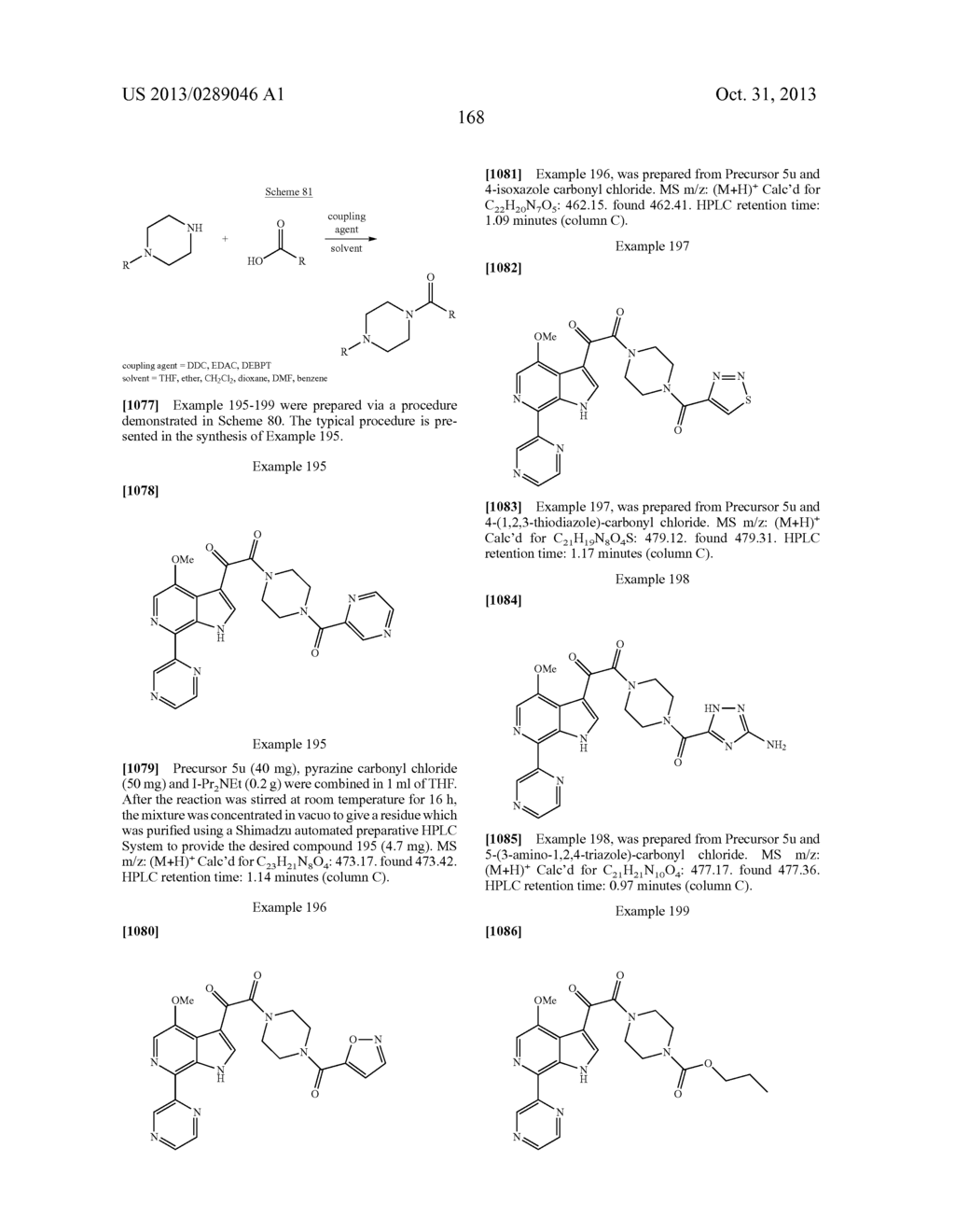 PHARMACEUTICAL FORMULATIONS OF SUBSTITUTED AZAINDOLEOXOACETIC PIPERAZINE     DERIVATIVES WITH PROTEASE INHIBITORS - diagram, schematic, and image 169