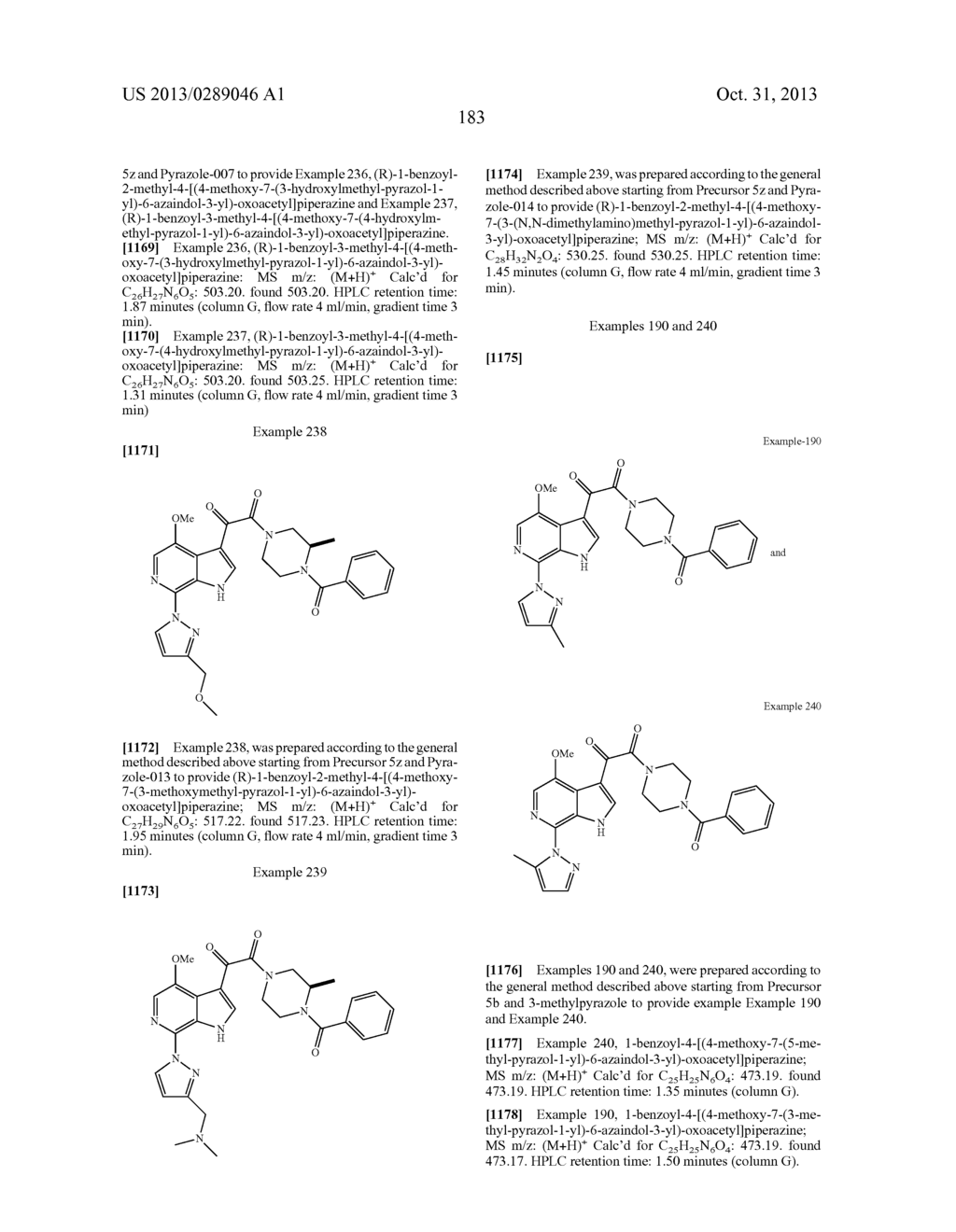 PHARMACEUTICAL FORMULATIONS OF SUBSTITUTED AZAINDOLEOXOACETIC PIPERAZINE     DERIVATIVES WITH PROTEASE INHIBITORS - diagram, schematic, and image 184