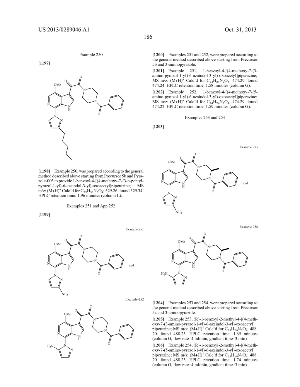 PHARMACEUTICAL FORMULATIONS OF SUBSTITUTED AZAINDOLEOXOACETIC PIPERAZINE     DERIVATIVES WITH PROTEASE INHIBITORS - diagram, schematic, and image 187