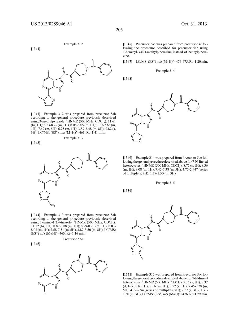 PHARMACEUTICAL FORMULATIONS OF SUBSTITUTED AZAINDOLEOXOACETIC PIPERAZINE     DERIVATIVES WITH PROTEASE INHIBITORS - diagram, schematic, and image 206