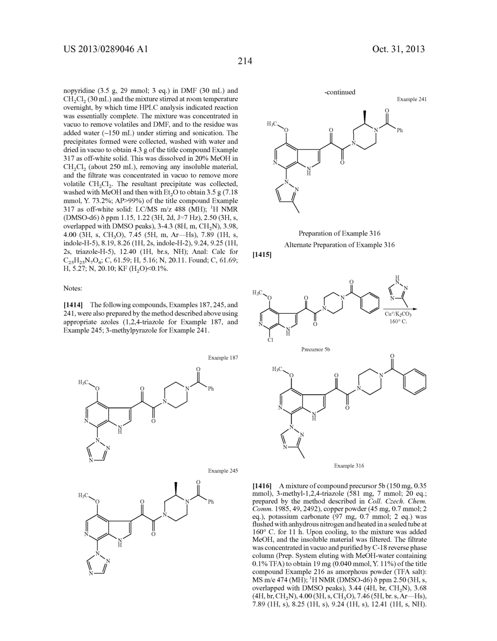 PHARMACEUTICAL FORMULATIONS OF SUBSTITUTED AZAINDOLEOXOACETIC PIPERAZINE     DERIVATIVES WITH PROTEASE INHIBITORS - diagram, schematic, and image 215