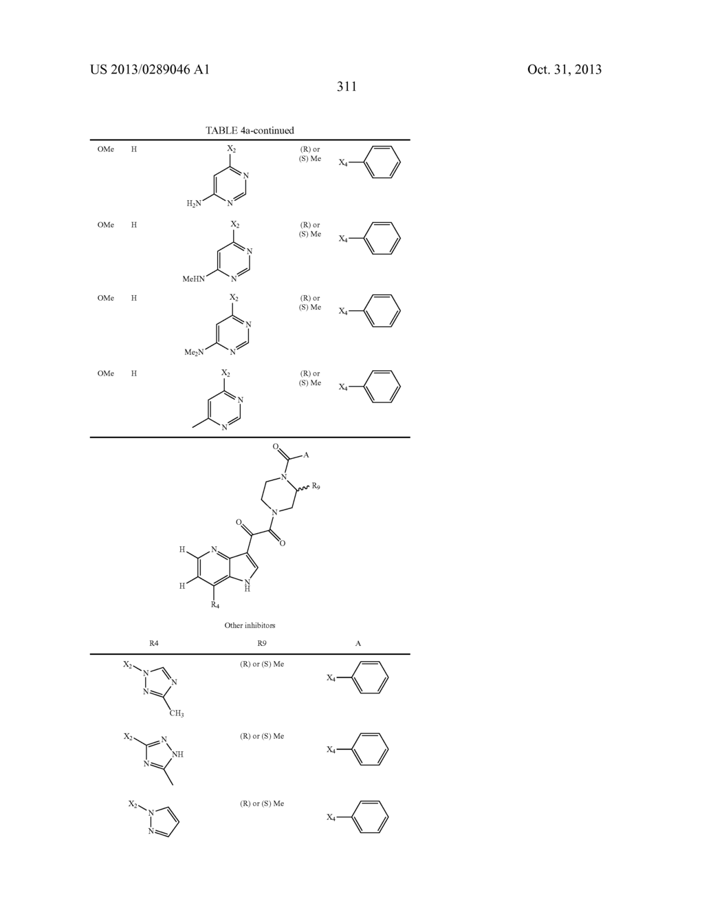 PHARMACEUTICAL FORMULATIONS OF SUBSTITUTED AZAINDOLEOXOACETIC PIPERAZINE     DERIVATIVES WITH PROTEASE INHIBITORS - diagram, schematic, and image 312