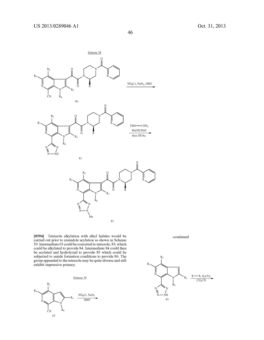 PHARMACEUTICAL FORMULATIONS OF SUBSTITUTED AZAINDOLEOXOACETIC PIPERAZINE     DERIVATIVES WITH PROTEASE INHIBITORS - diagram, schematic, and image 47