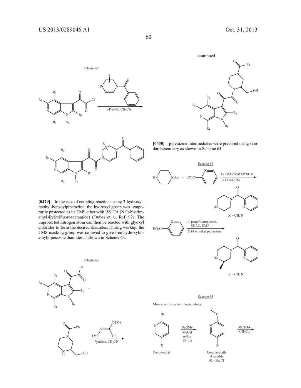 PHARMACEUTICAL FORMULATIONS OF SUBSTITUTED AZAINDOLEOXOACETIC PIPERAZINE     DERIVATIVES WITH PROTEASE INHIBITORS - diagram, schematic, and image 61