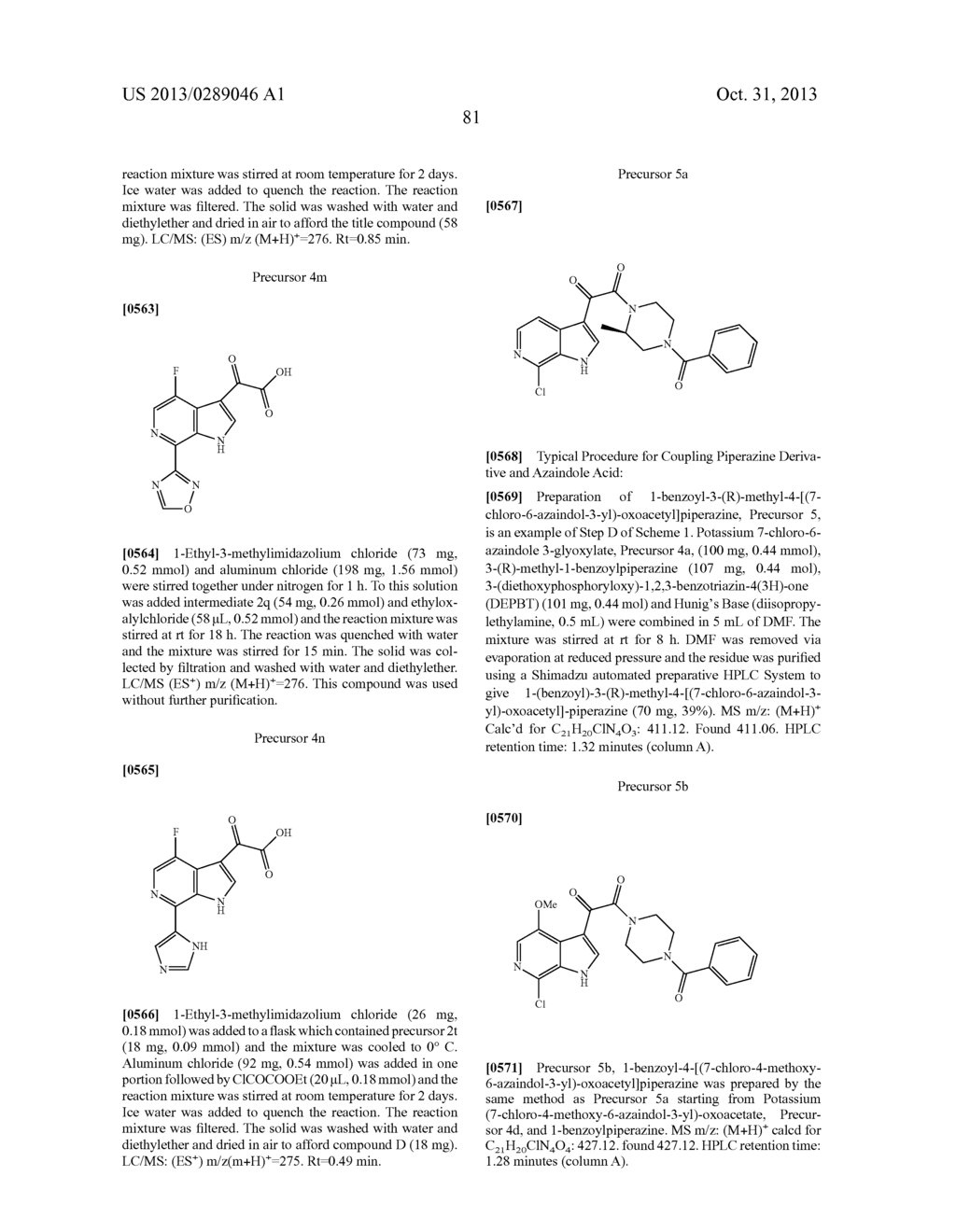 PHARMACEUTICAL FORMULATIONS OF SUBSTITUTED AZAINDOLEOXOACETIC PIPERAZINE     DERIVATIVES WITH PROTEASE INHIBITORS - diagram, schematic, and image 82