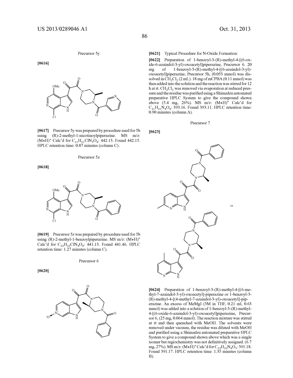 PHARMACEUTICAL FORMULATIONS OF SUBSTITUTED AZAINDOLEOXOACETIC PIPERAZINE     DERIVATIVES WITH PROTEASE INHIBITORS - diagram, schematic, and image 87