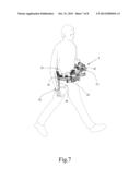 Waist massager for walking or jogging diagram and image