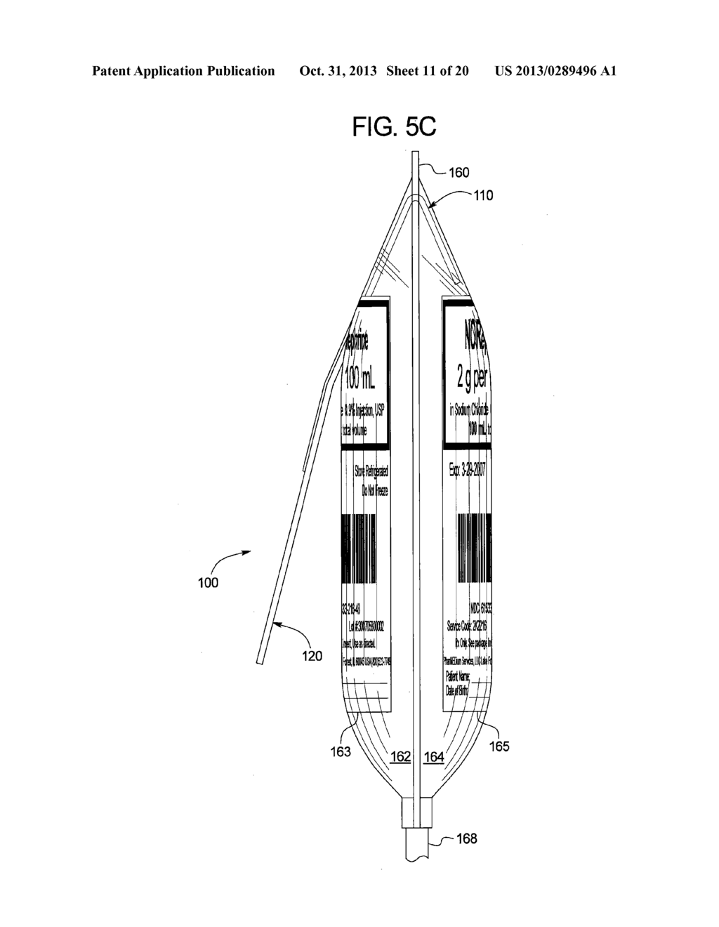 Intravenous Bag/Line Safety Device - diagram, schematic, and image 12