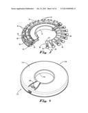 CAP DISPLACEMENT MECHANISM FOR LANCING DEVICE AND MULTI-LANCET CARTRIDGE diagram and image