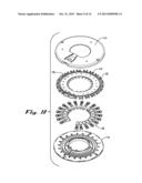 CAP DISPLACEMENT MECHANISM FOR LANCING DEVICE AND MULTI-LANCET CARTRIDGE diagram and image