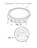 CAP DISPLACEMENT MECHANISM FOR LANCING DEVICE AND MULTI-LANCET CARTRIDGE diagram and image