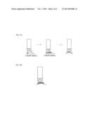 METHOD FOR APPLYING COSMETIC MATERIAL USING APPLICATOR HAVING CONCAVE     APICAL SURFACE diagram and image