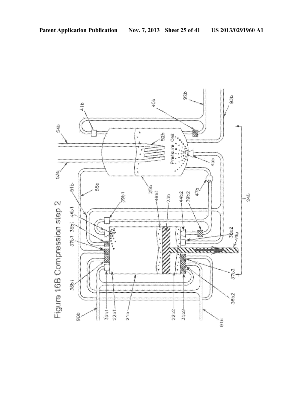 COMPRESSED AIR ENERGY STORAGE SYSTEM UTILIZING TWO-PHASE FLOW TO     FACILITATE HEAT EXCHANGE - diagram, schematic, and image 26