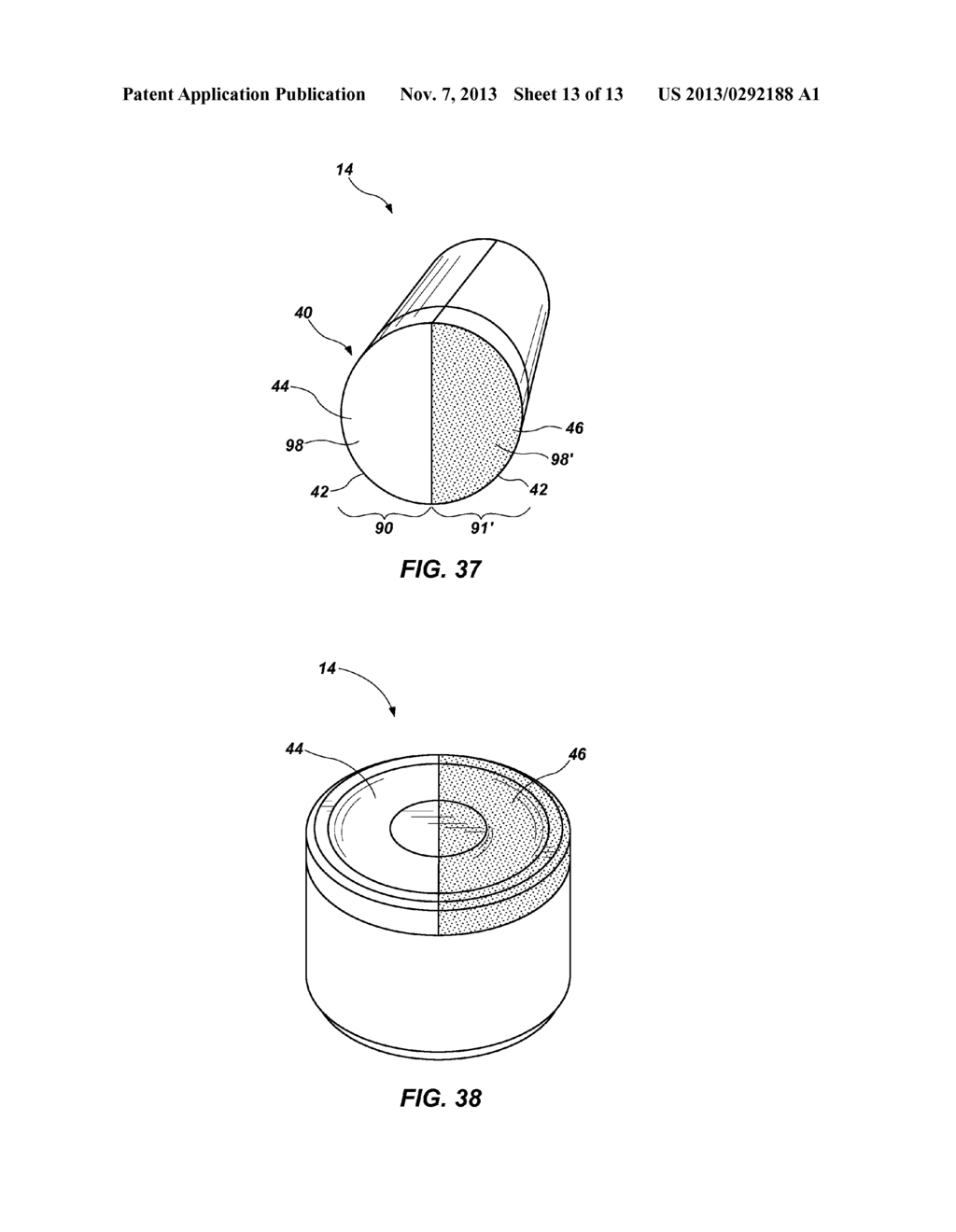 EARTH-BORING TOOLS HAVING CUTTING ELEMENTS WITH CUTTING FACES EXHIBITING     MULTIPLE COEFFICIENTS OF FRICTION, AND RELATED METHODS - diagram, schematic, and image 14