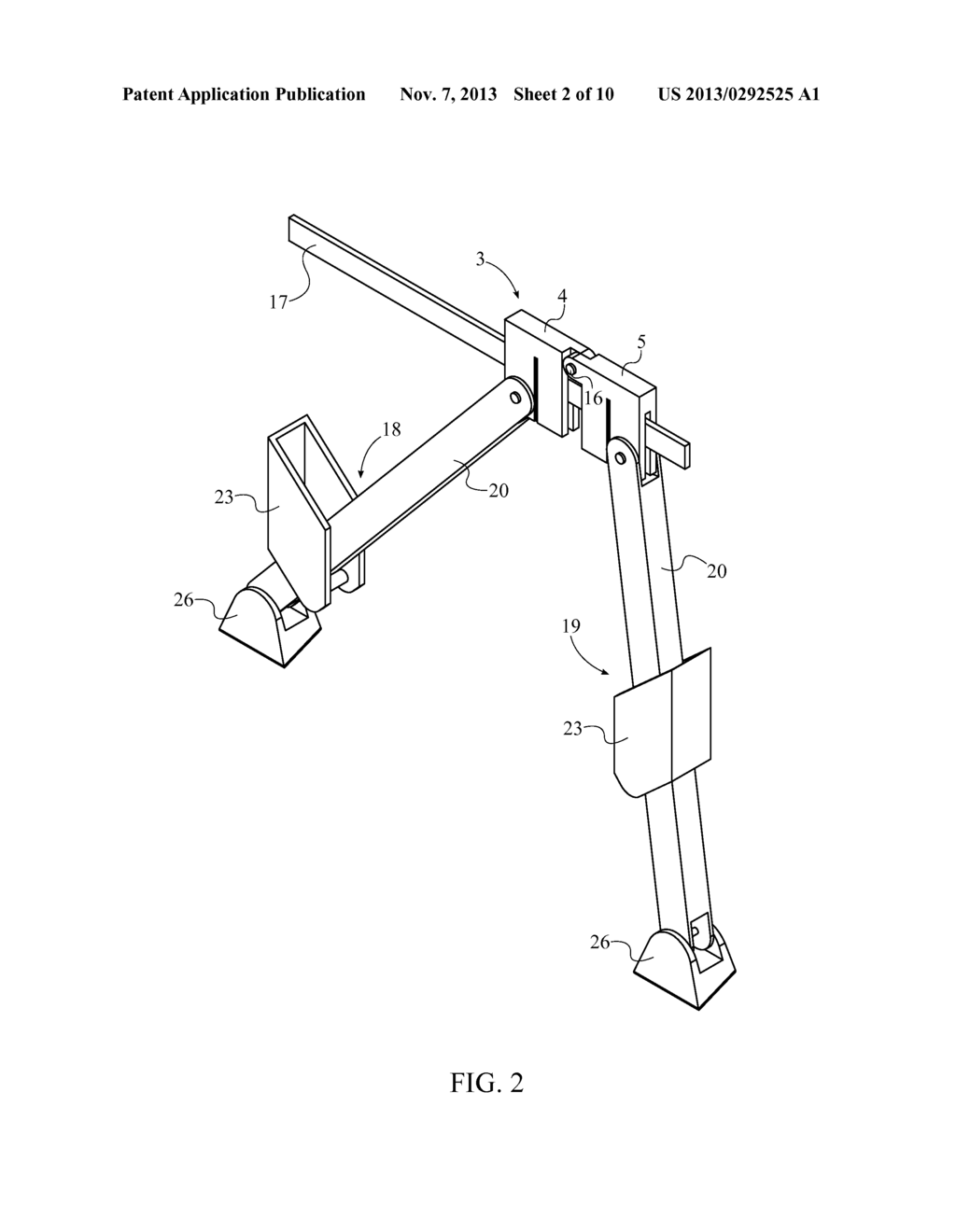 Automatic Locking System for a Self-Adjustable Leveling Ladder - diagram, schematic, and image 03