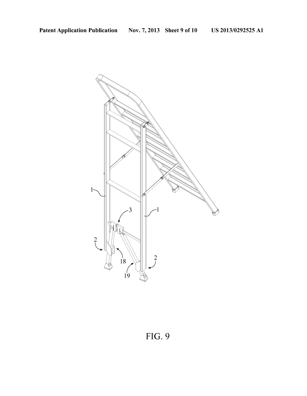 Automatic Locking System for a Self-Adjustable Leveling Ladder - diagram, schematic, and image 10