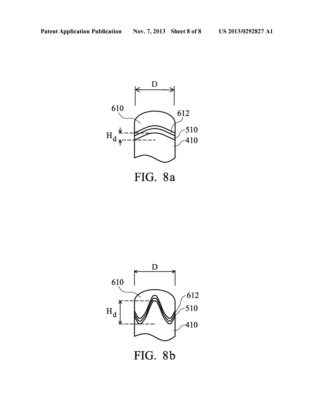 Pillar Structure having a Non-Planar Surface for Semiconductor Devices - diagram, schematic, and image 09