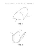 COMPOSITE MATERIAL PART MANUFACTURING PROCESS USING REMOVABLE AND     RETAINABLE MATERIAL diagram and image
