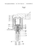 ACTUATOR UNIT OF A SLIDING CAM SYSTEM HAVING A LATCHING DEVICE diagram and image