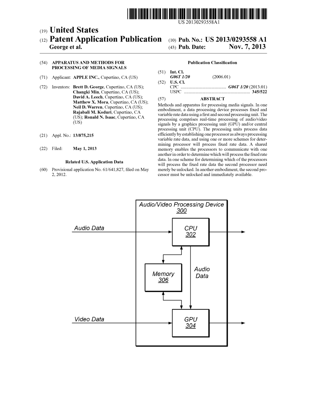 APPARATUS AND METHODS FOR PROCESSING OF MEDIA SIGNALS - diagram, schematic, and image 01