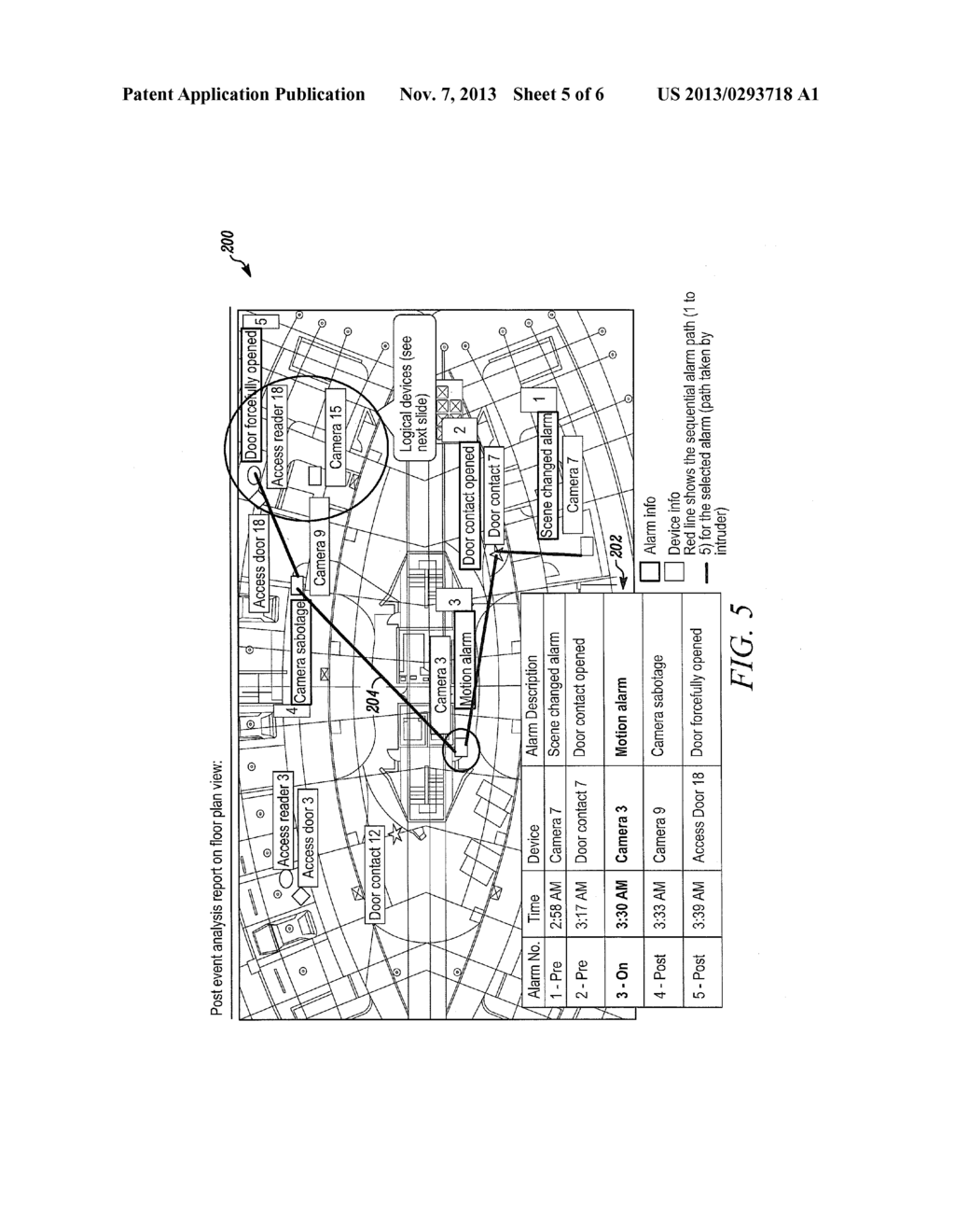 SYSTEM AND METHOD OF POST EVENT/ALARM ANALYSIS IN CCTV AND INTEGRATED     SECURITY SYSTEMS - diagram, schematic, and image 06