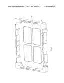 BUFFERING STOP STRUCTURE AND CORRESPONDING PACKING CASE diagram and image