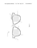 Eyewear with a Pair of Light Emitting Diode Matrices diagram and image