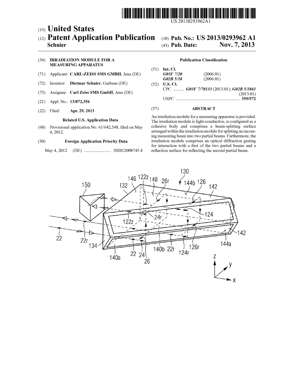 IRRADIATION MODULE FOR A MEASURING APPARATUS - diagram, schematic, and image 01