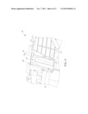 FIXING MECHANISM FOR FIXING A SLIDABLE DISPLAY MODULE RELATIVE TO A HOST     MODULE AND PORTABLE ELECTRONIC DEVICE THEREWITH diagram and image