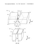 PLASMONIC TRANSDUCER HAVING TWO METAL ELEMENTS WITH A GAP DISPOSED     THEREBETWEEN diagram and image