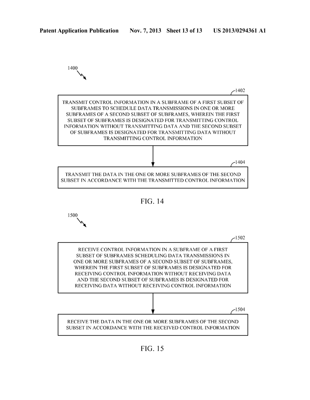 METHODS AND APPARATUS FOR MANAGING CONTROL AND DATA TRANSMISSIONS FOR LOW     COST USER EQUIPMENTS - diagram, schematic, and image 14