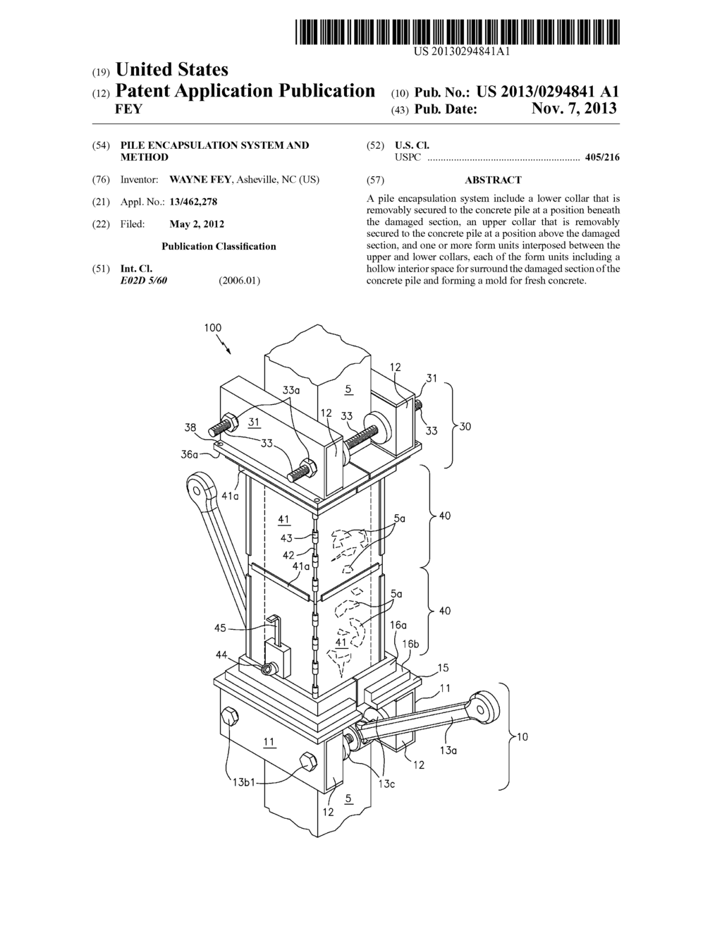 PILE ENCAPSULATION SYSTEM AND METHOD - diagram, schematic, and image 01